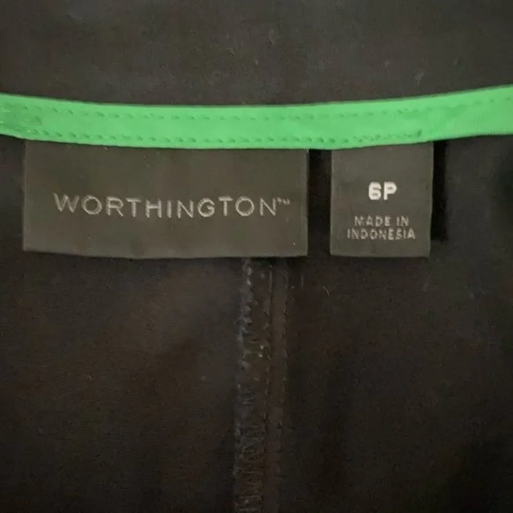 Worthington Black Pencil Skirt Womens Petite Size 6P